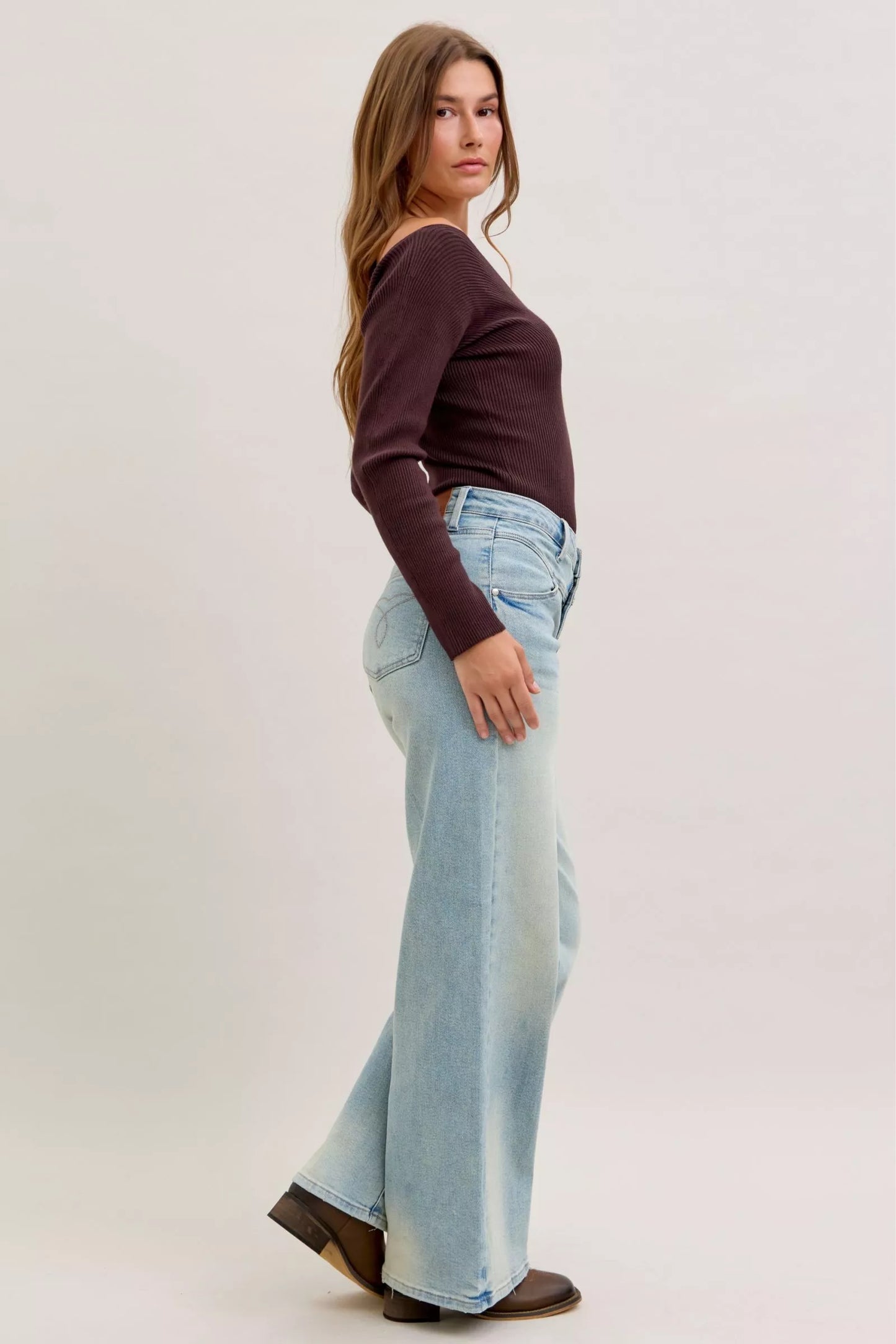 Hazel Blues® | Judy Blue High Waist Column Straight Jeans