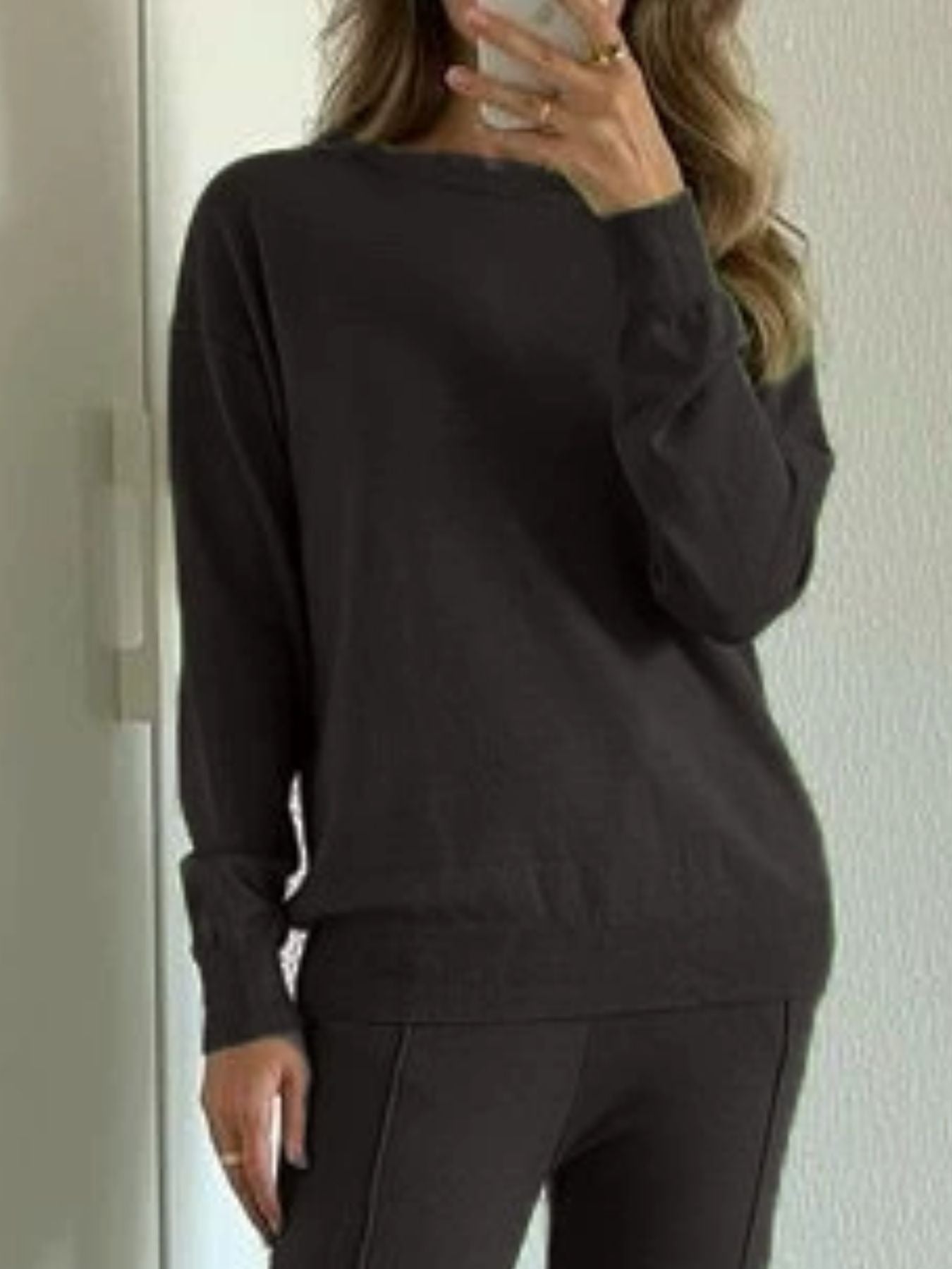 Hazel Blues® | Long Sleeve Top and Pants Sweater Set