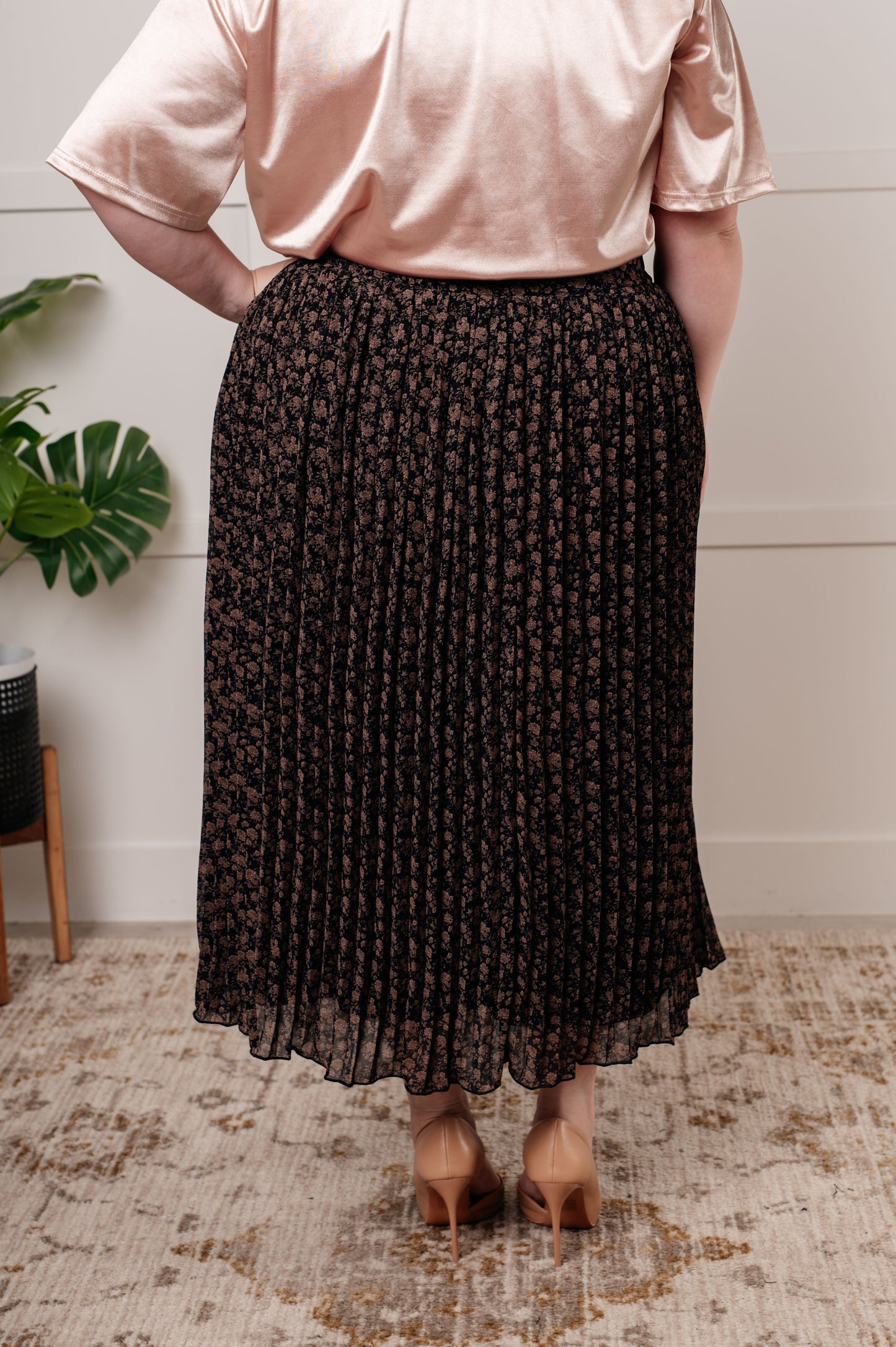 Hazel Blues® | Just What You Wanted Floral Print Pleated Skirt