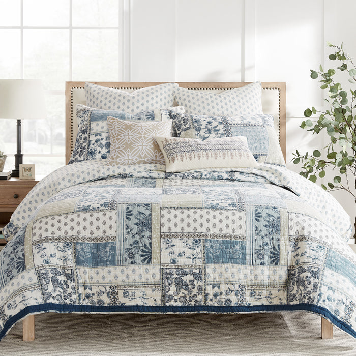 Levtex Home Aliza Blue Stripe Pillow Decorative Pillows