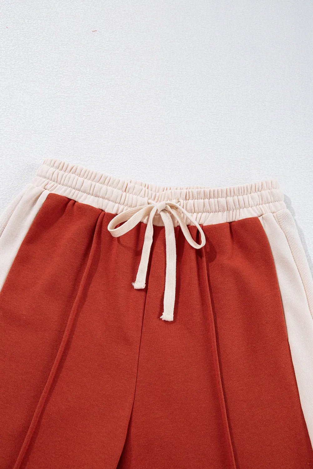 Hazel Blues® | Drawstring Contrast Wide Leg Pants