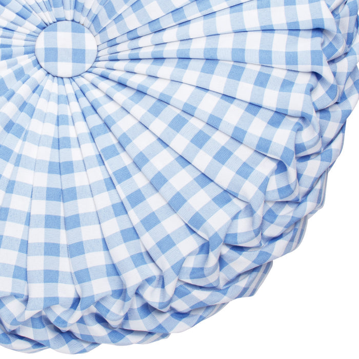 Levtex Home Radella Gingham Round Pillow Decorative Pillows