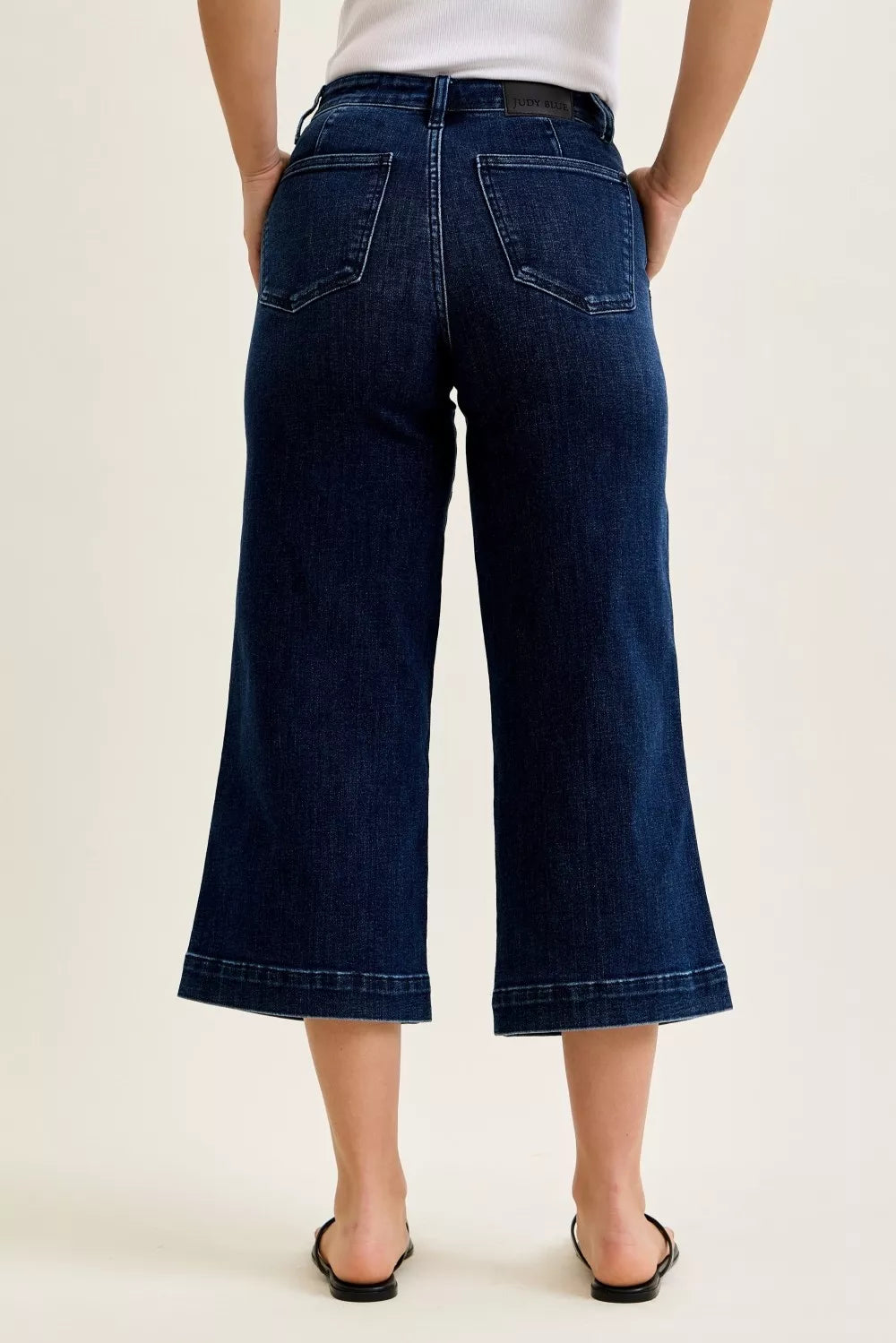 Hazel Blues® |  Judy Blue High Waist Ankle Wide Jeans