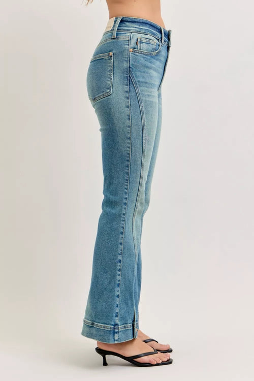 Hazel Blues® |  Judy Blue High Waist Vintage Wash Flare Jeans