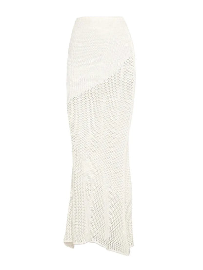 Hazel Blues® |  Tied Long Sleeve Top and Skirt Cover Up Set