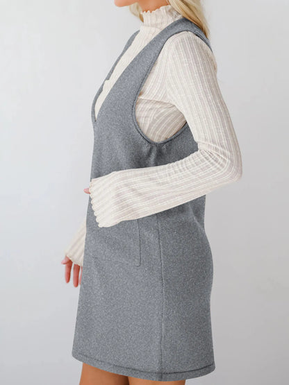 Hazel Blues® |  Sleeveless Knit Dress with Pockets