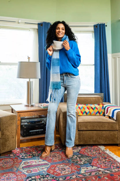 Hazel Blues® |  Judy Blue Mid Rise Thermal Bootcut Jeans