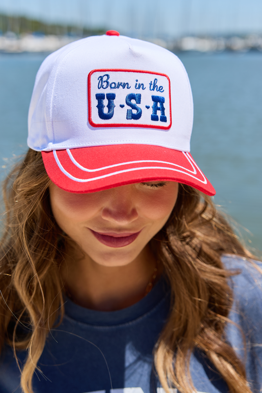 Born In The USA Red Trucker Hat SALE
