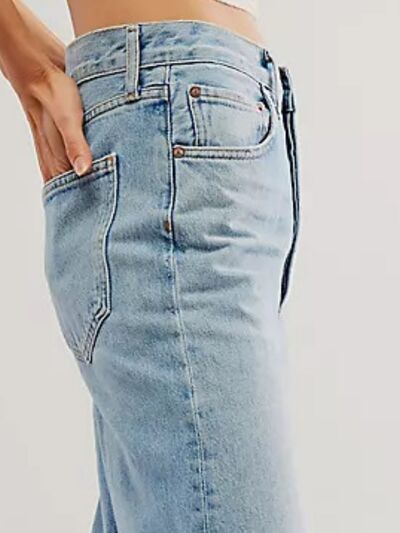 Hazel Blues® |  Cuffed Jeans with Pockets