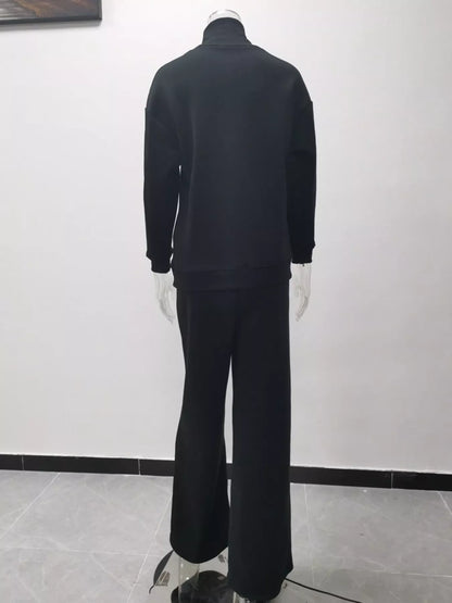 Hazel Blues® | Turtleneck Long Sleeve Top and Pants Sweater Set