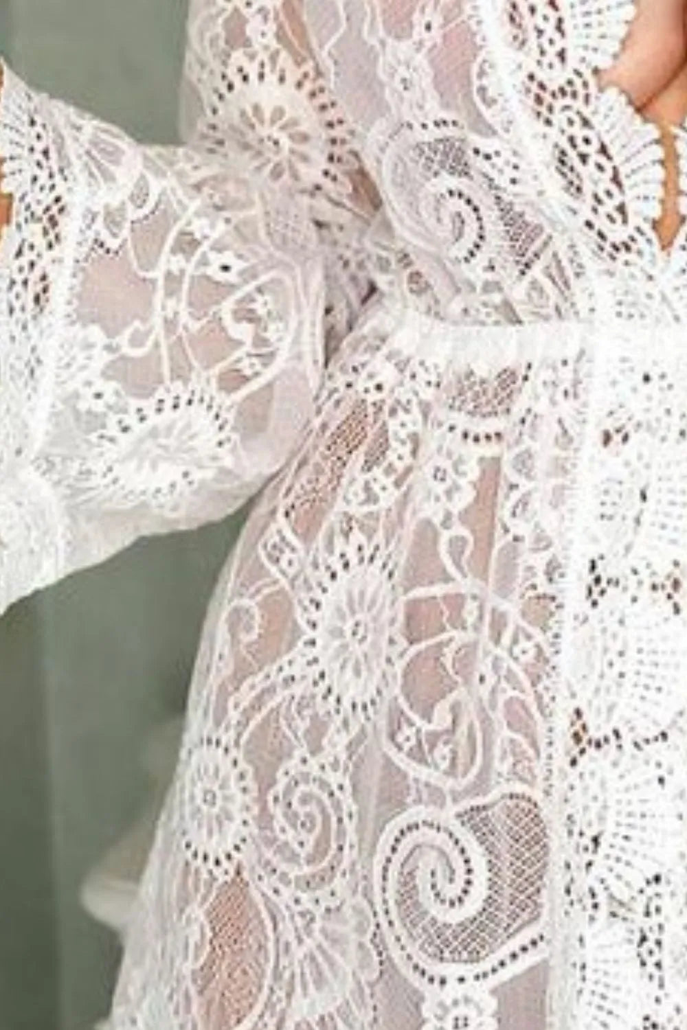 Hazel Blues® |  V-Neck Lace Cover-Up Dress
