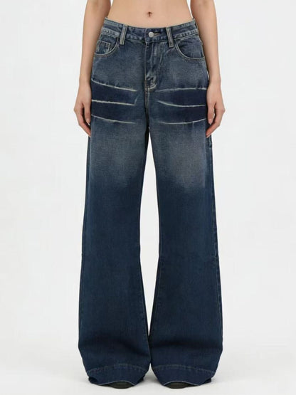 Hazel Blues® |  Washed Wide Leg Jeans