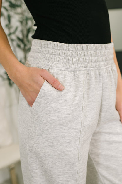 Hazel Blues® |  Every Second, Every Hour Jogger Bottoms in Heather Grey