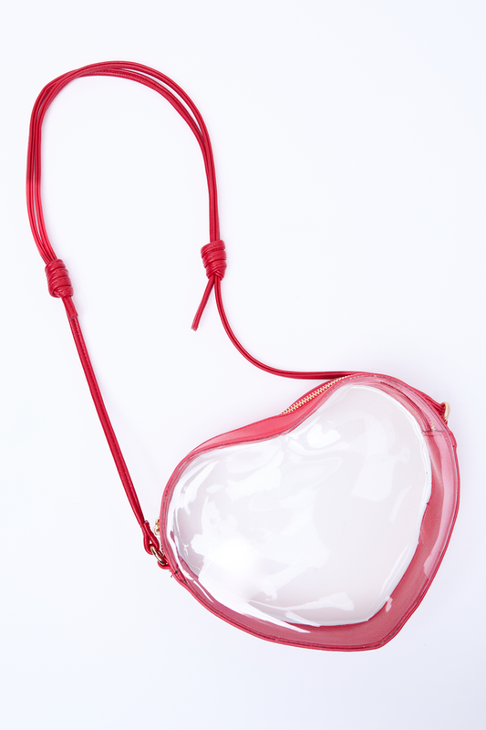 Cat Red Heart Handbag FINAL SALE