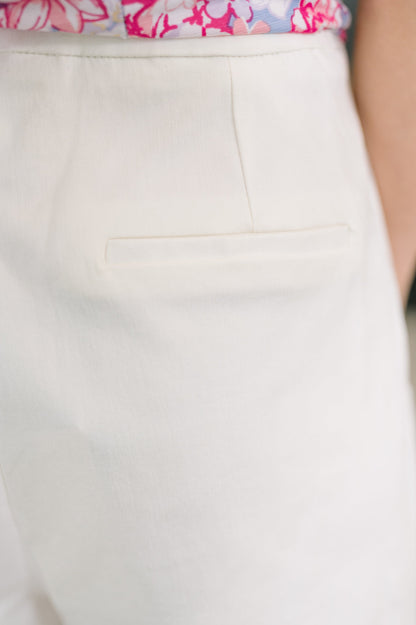 Hazel Blues® |  Only Pair High Waisted Wide Leg Bottoms in Off White