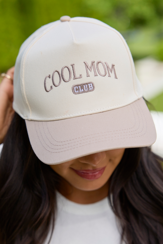 Cool Mom Beige Trucker Hat