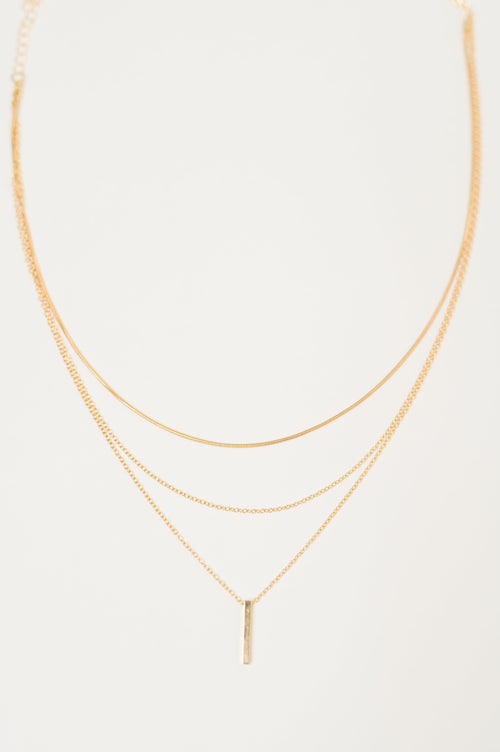 Hazel Blues® |  The Signature Set Layered Necklace Set in Gold