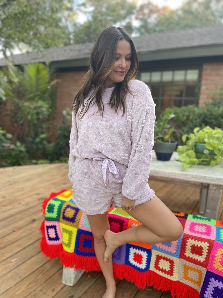 Hazel Blues® |  PREORDER: Love To Love You Pajama Short Set in Two Colors