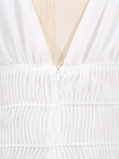 Hazel Blues® |  Tiered V-Neck Sleeveless Maxi Dress