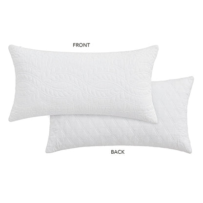 Levtex Home Ballou Bright White Rectangular Pillow Decorative Pillows