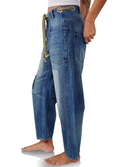 Hazel Blues® |  Washed Wide Leg Jeans