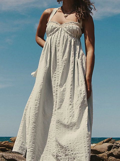 Hazel Blues® |  Sweetheart Neck Midi Dress