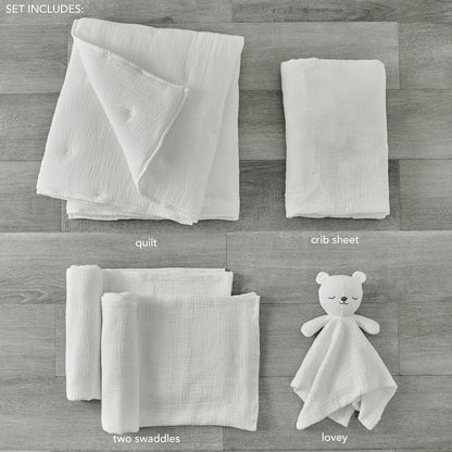Levtex Home Cloud Muslin 5pc Bedding Set Crib Bedding Sets
