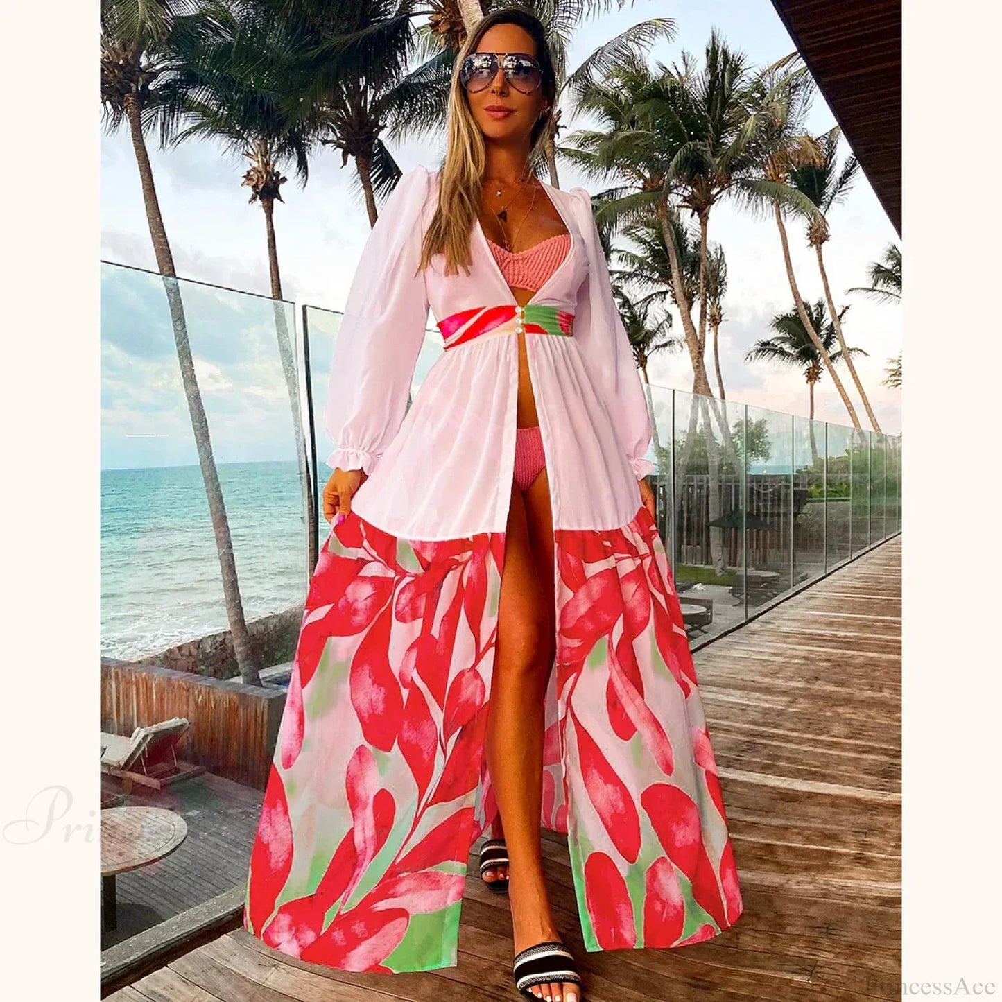Crochet Kaftan Tunic Summer Beach Cover Up