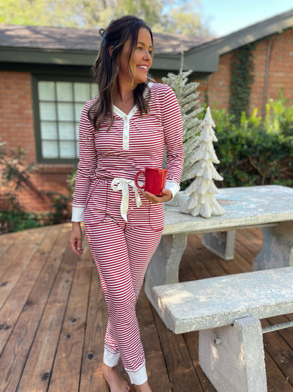 Hazel Blues® | Candy Striped Pajama Pants Set