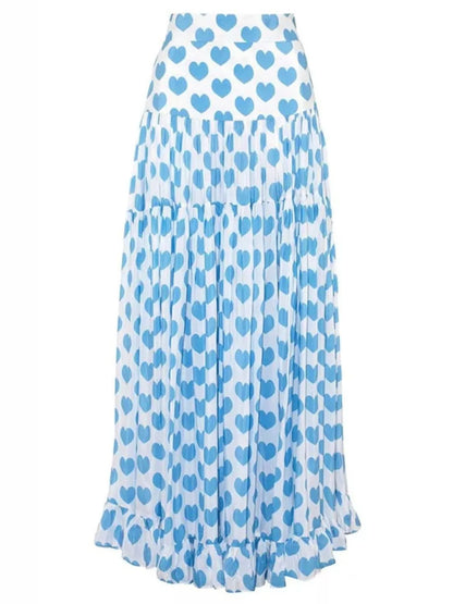 Hazel Blues® |  Printed One-Piece Swimwear and Skirt Set