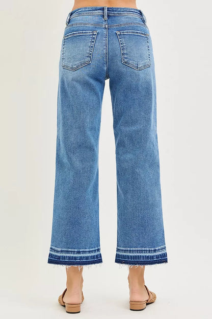 Hazel Blues® | RISEN Slouchy Cropped Boyfriend Jeans