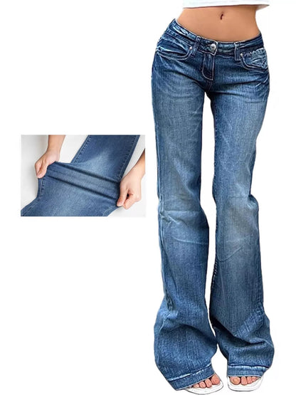 Hazel Blues® |  Low Rise Flare Jeans