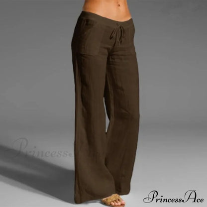High Waist Casual Loose Wide Leg Pants