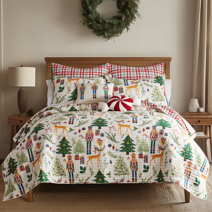 Levtex Home Nutcracker Candy Shaped Pillow Decorative Pillows