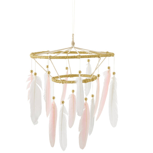 Levtex Home Skylar Feather Ceiling Hanging Nursery Wall Art