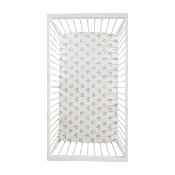 Levtex Home Woodland Pals Cotton Crib Fitted Sheet Crib Fitted Sheets