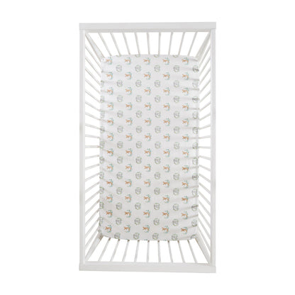 Levtex Home Woodland Pals Cotton Crib Fitted Sheet Crib Fitted Sheets
