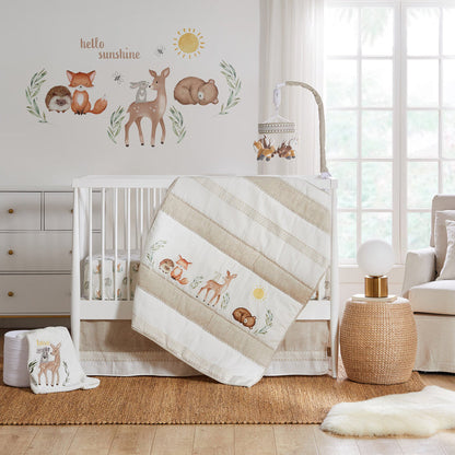 Levtex Home Woodland Pals Cotton Crib Fitted Sheet Crib Fitted Sheets