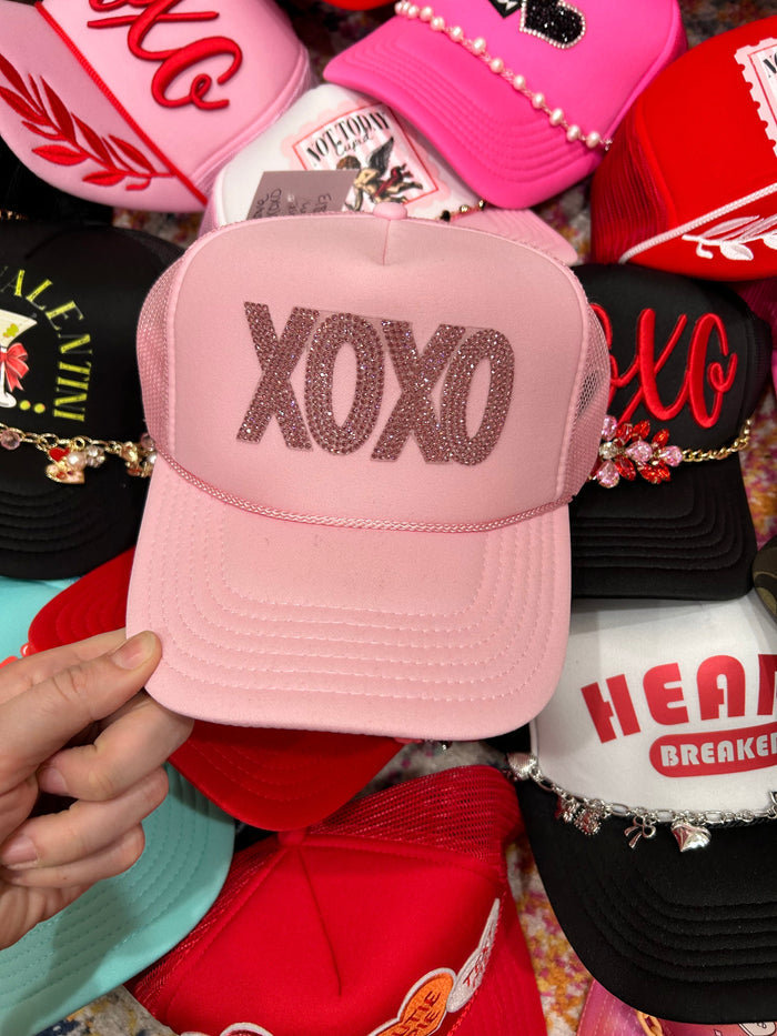 XOXO Rhinestone Trucker